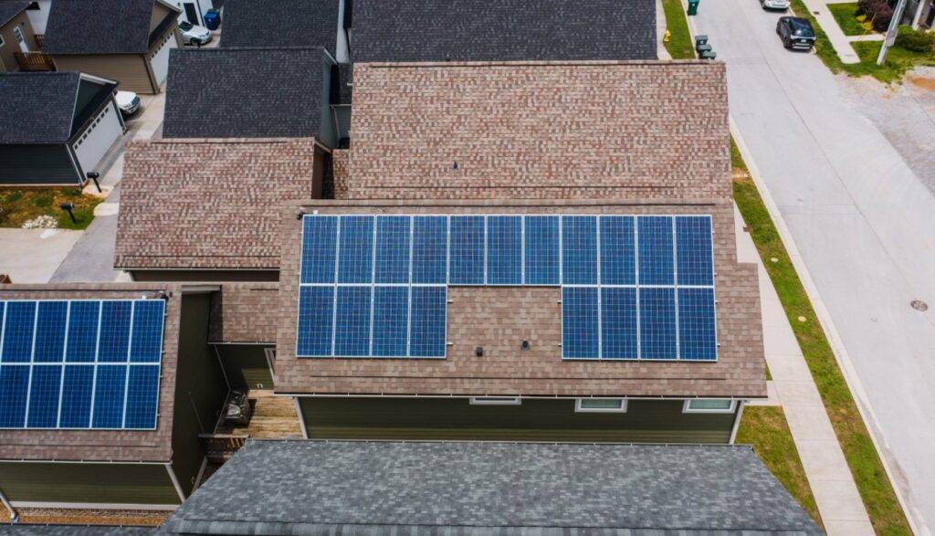 Solaranlage auf einem Einfamilienhaus